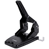 Дырокол DELI "0160", до 60 листов, металлический корпус, черный, фото 2