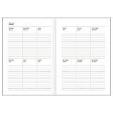 Ежедневник BG "БУМВИНИЛ" А5, недатированный, 160 листов, синий, фото 5