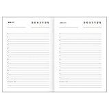 Ежедневник BG "БУМВИНИЛ" А5, недатированный, 160 листов, синий, фото 6