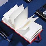 Скетчбук DELI "Finenolo ", 12 х 12 см, 40 л., 160 г/кв.м., красный, фото 6