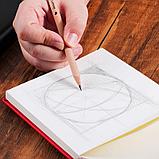 Скетчбук DELI "Finenolo ", 12 х 12 см, 40 л., 160 г/кв.м., черный, фото 4