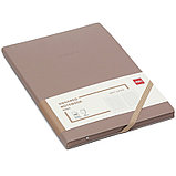 Ежедневник недатированный Deli "Trouvaille" А5, 192 страницы, мягкая обложка, на резинке, коричневый, фото 3