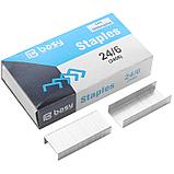 Скобы BASY для степлера №24/6 (20 листов), 1000 шт/кор, фото 2