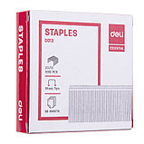 Скобы DELI для степлера №23/13 (80 листов), 1000 шт/кор, фото 4