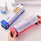 Пенал 2 отделения Deli, 233x60x70 мм, металлический, фото 4