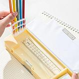 Пенал 2-х сторонний Deli "SpongeBob" + точилка, 235х80х30 мм, пластик, ассорти, фото 4