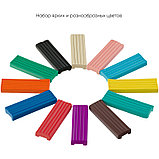 Пластилин Гамма "Юный художник" 12 цветов, 168 гр., со стеком, картон, фото 2