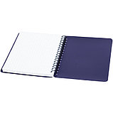 Записная книжка BG "Base" А6, 60 листов на гребне, синяя пластиковая обложка, клетка, фото 2