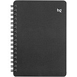 Записная книжка BG "Base" А6, 60 листов на гребне, черная пластиковая обложка, клетка, фото 6
