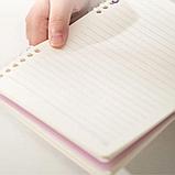 Записная книжка DELI "SpongeBob" на кольцах+наклейки, А5, 50 листов в линейку, ассорти, фото 3