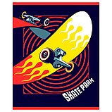 Тетрадь общая BG "Crazy", А5, 48 листов в клетку, на скрепке, фото 6