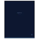 Тетрадь общая BG "Monocolor. Blue", А5, 48 листов в клетку, soft-touch ламинация,на скрепке, фото 3