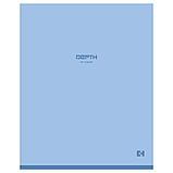 Тетрадь общая BG "Monocolor. Blue", А5, 48 листов в клетку, soft-touch ламинация,на скрепке, фото 5