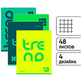 Тетрадь общая BG "Monocolor. Green trend", А5, 48 листов в клетку, на скрепке, фото 3