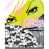 Тетрадь общая BG "No rules", А5, 40 листов в клетку, лист белый,  выб. лак, на скрепке, фото 3