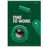 Тетрадь общая BG "Office", А4, 80 листов в клетку, на скрепке, фото 3