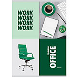 Тетрадь общая BG "Office", А4, 80 листов в клетку, на скрепке, фото 4