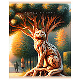 Тетрадь общая BG "Котики", А5, 48 листов в клетку, на скрепке, фото 3