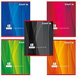 Тетрадь общая STAFF "Один Цвет", А5, 48 листов в клетку, эконом, на скрепке, фото 5