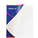 Тетрадь общая STAFF, рисунок Стандарт, А5, 40 листов в клетку, эконом, на скрепке, фото 9