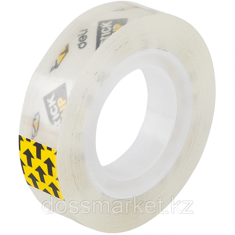 Клейкая лента DELI 12 мм х 30 м, прозрачная, фото 1