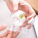 Клейкая лента в диспенсере DELI 18 мм х 7,62 м, невидимая, фото 5