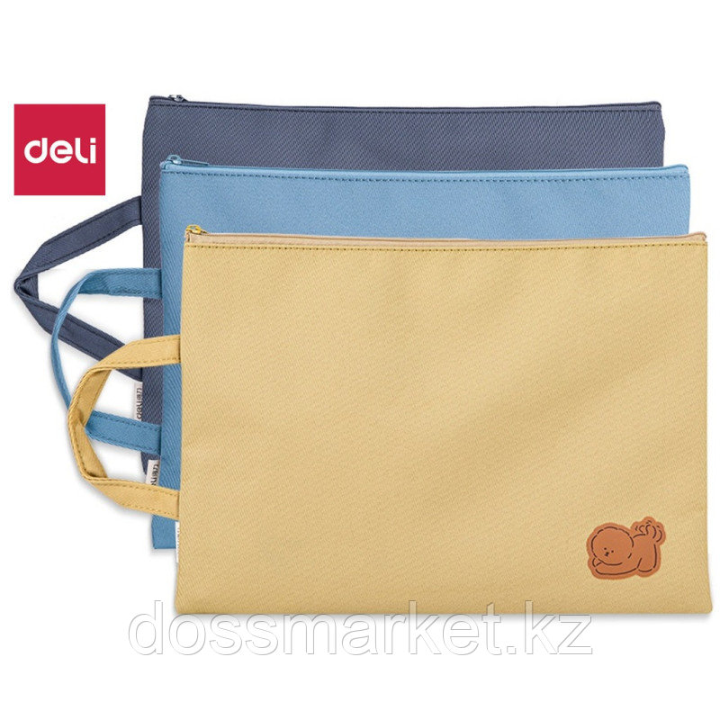 Сумка-шоппер DELI, 1 отделение на молнии, 325 x 240 мм, полиэстер, ассорти, фото 1