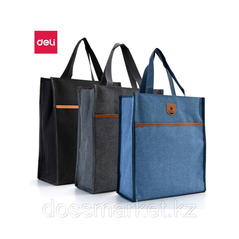 Сумка-шоппер DELI, 330 x 280 x 140 мм, текстиль, ассорти, фото 1