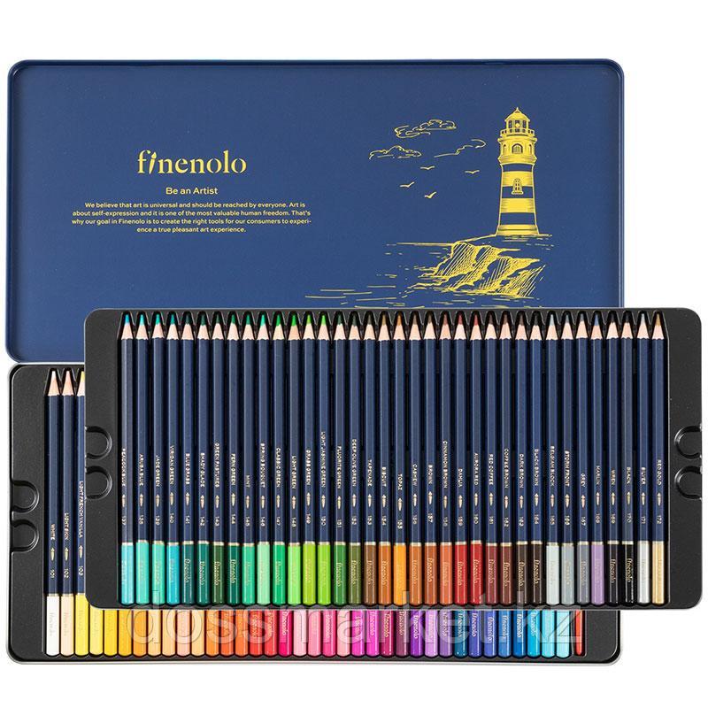 Карандаши акварельные Deli "Finenolo", 72 цвета, в метал. коробке, фото 1