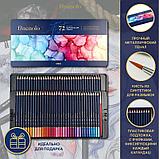 Карандаши акварельные Deli "Finenolo", 72 цвета, в метал. коробке, фото 3