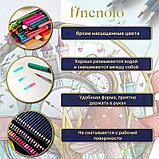 Карандаши акварельные Deli "Finenolo", 72 цвета, в метал. коробке, фото 5