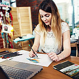 Карандаши акварельные DELI "Nuevo", 24 цвета, круглые, липа, картон, фото 5