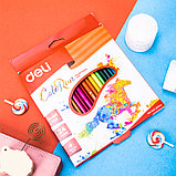 Карандаши цветные Deli "ColoRun", 24 цвета, картон, фото 3
