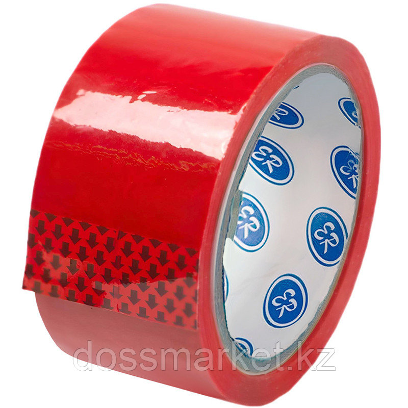 Клейкая лента упаковочная 48 мм х 50 м, красная, фото 1