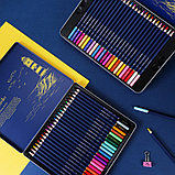 Карандаши цветные Deli "Finenolo", 24 цвета, в метал. коробке, фото 7