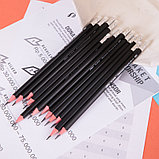 Карандаш DELI , 2В, трехгранный корпус, дерево, с ластиком, черный, фото 3