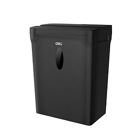 Шредер Deli, 4 уровень секретности (4х33мм), 5 листов, 10 литров