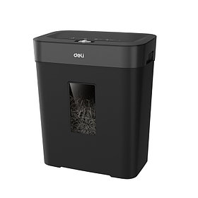 Шредер Deli, 4 уровень секретности (4х40мм), 8 листов, 12 литров