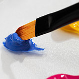 Набор кистей DELI "Finenolo", круглая №2, плоская №6,8, овальная №6,8,10, синтетика, 6 штуки в уп., фото 6