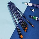 Набор кистей DELI "Finenolo", нейлон, 6 штук в уп.,  №4, 6, 8, фото 2