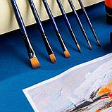 Набор кистей DELI "Finenolo", нейлон, 6 штук в уп.,  №4, 6, 8, фото 3