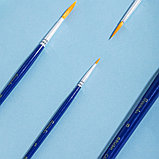 Набор кистей DELI "Finenolo", №1, круглая, березовая ручка 20 см, 6 штуки в уп., синтетика, фото 4