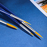 Набор кистей DELI "Finenolo", №4, круглая, березовая ручка 20 см, 6 штуки в уп., синтетика, фото 3