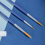 Набор кистей DELI "Finenolo", №4, круглая, березовая ручка 20 см, 6 штуки в уп., синтетика, фото 4