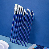 Набор кистей DELI "Finenolo", №3, круглая, березовая ручка 30 см, 6 штуки в уп., синтетика, фото 2