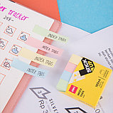 Закладки клейкие DELI 50 х 12 мм, бумажные, пастель, 4 цв х 100 листов, фото 3