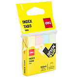 Закладки клейкие DELI 50 х 12 мм, бумажные, пастель, 4 цв х 100 листов, фото 5