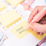 Клейкие листки DELI "Stick Up", 51х38 мм, 3 блока х 100 л, желтые, фото 3