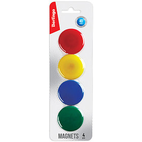 Магниты Berlingo, 40 мм, 4 штуки в блистере