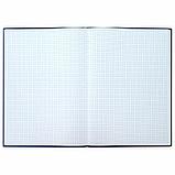 Книга учета BRAUBERG А4, 96 л., в клетку, 200х290 мм, бумвинил обложка, наклейка, блок офсетный, фото 2